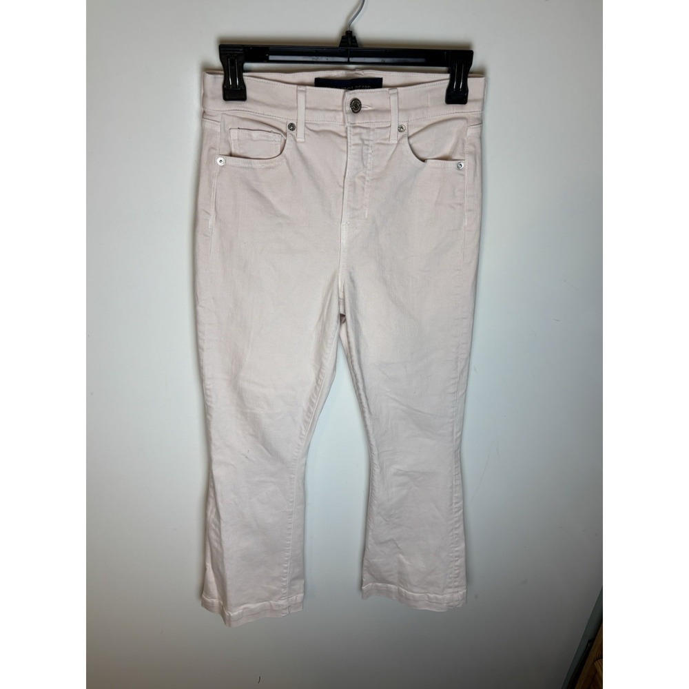 Veronica Beard Women's Pink Denim High Rise carson Ankle Flare Jeans 26